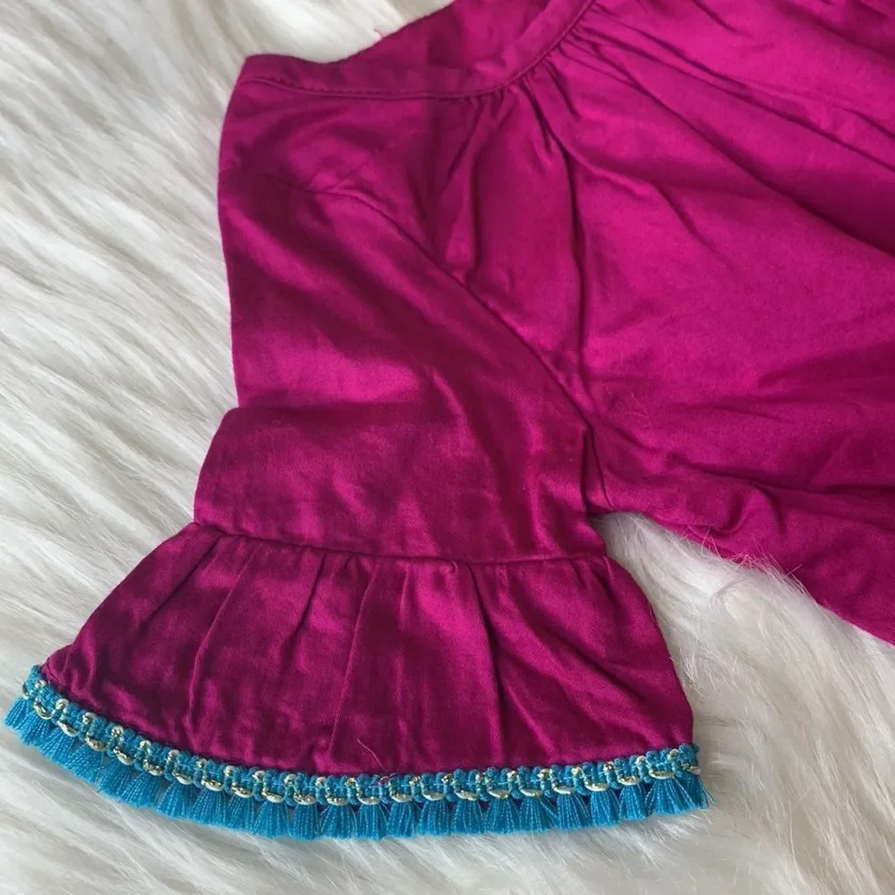 OshKosh Girls Boho Embroidered Dress Size 12 Months